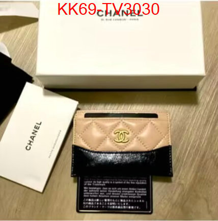 Chanel Bags(TOP)-Wallet- buy best high-quality ID: TV3030 $: 69USD,