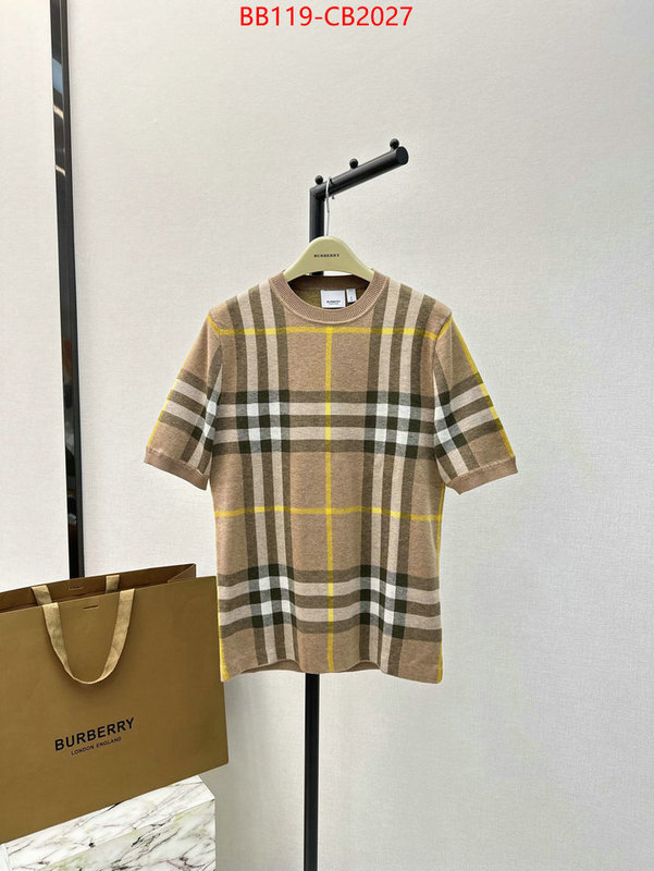 Clothing-Burberry quality aaaaa replica ID: CB2027 $: 119USD