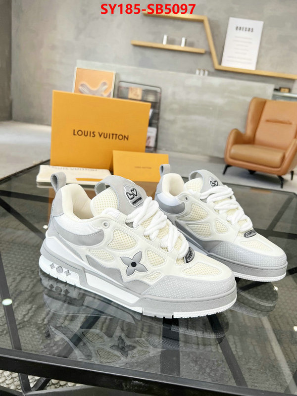 Men Shoes-LV top perfect fake ID: SB5097 $: 185USD