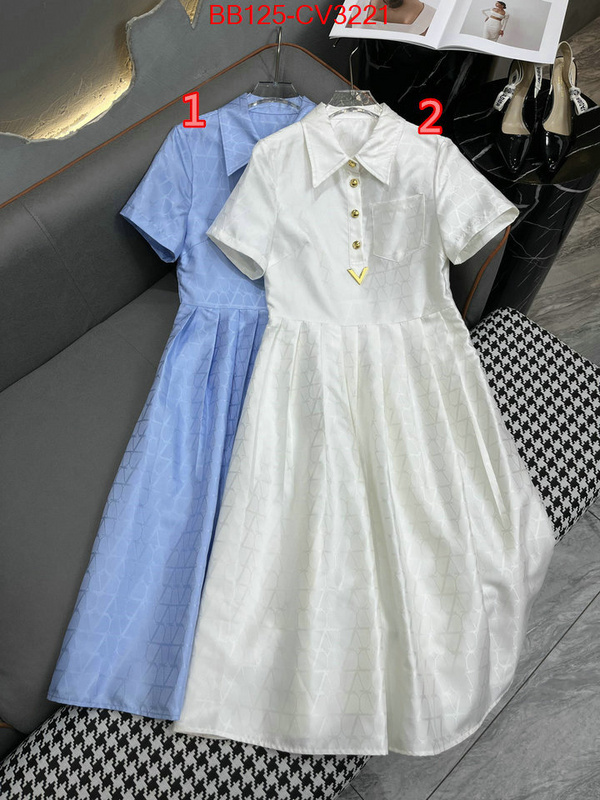 Clothing-Valentino what best designer replicas ID: CV3221 $: 125USD
