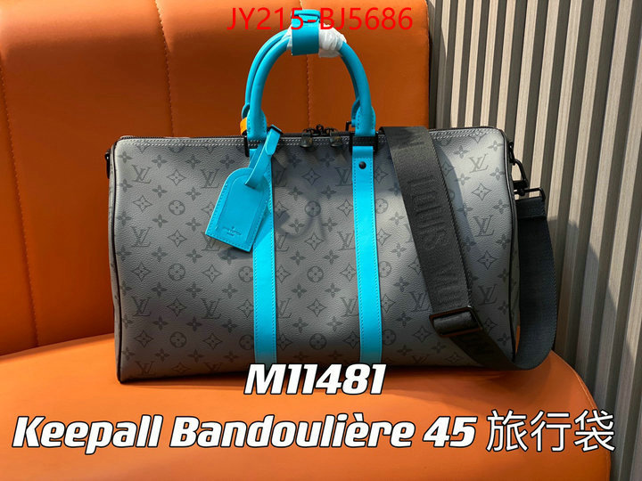 LV Bags(TOP)-Keepall BandouliRe 45-50- where should i buy to receive ID: BJ5686 $: 215USD,