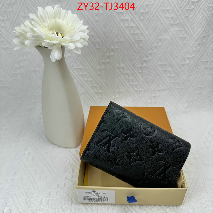 LV Bags(4A)-Wallet fake aaaaa ID: TJ3404 $: 32USD,