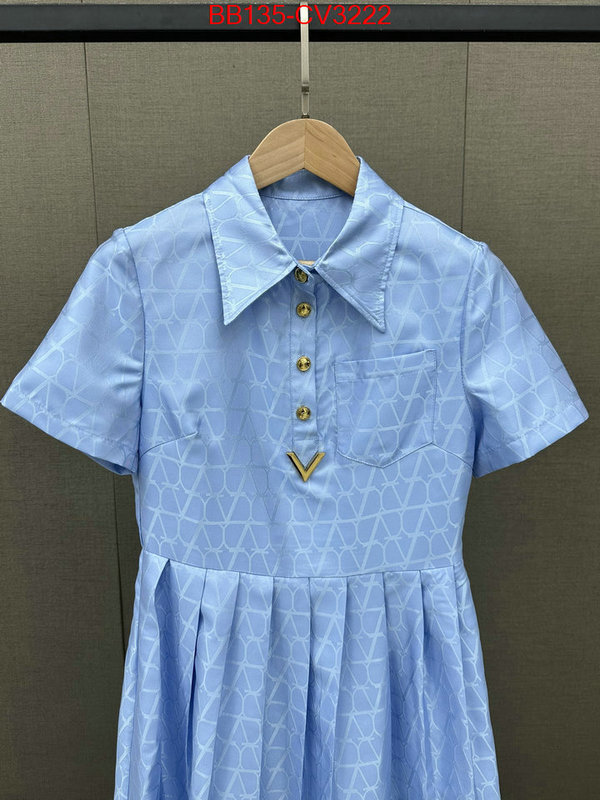 Clothing-Valentino how to buy replica shop ID: CV3222 $: 135USD