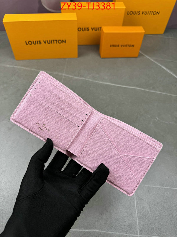 LV Bags(4A)-Wallet how to buy replica shop ID: TJ3381 $: 39USD,