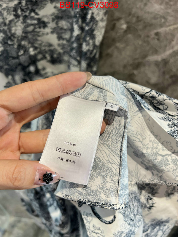 Clothing-Dior buy cheap replica ID: CV3098 $: 119USD