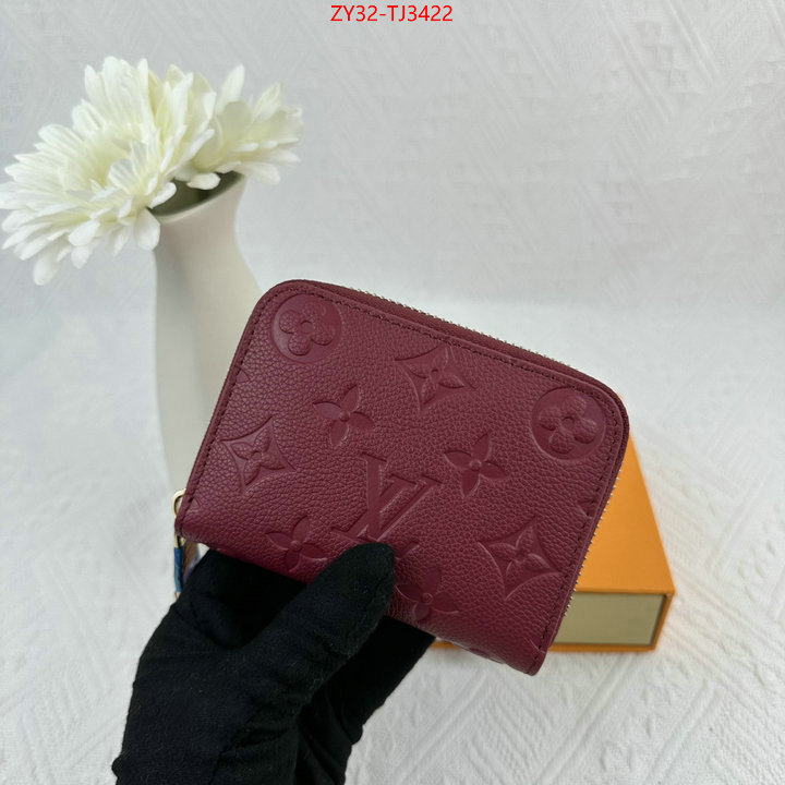 LV Bags(4A)-Wallet how to find designer replica ID: TJ3422 $: 32USD,