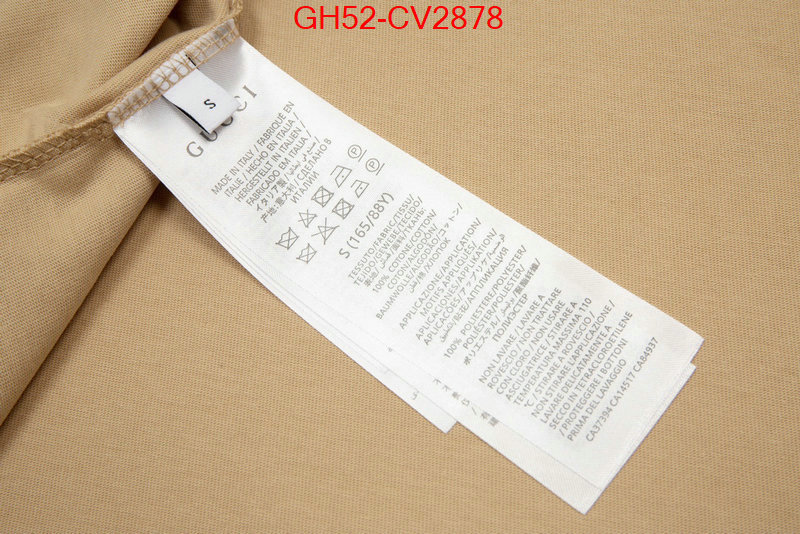 Clothing-Gucci best replica new style ID: CV2878 $: 52USD