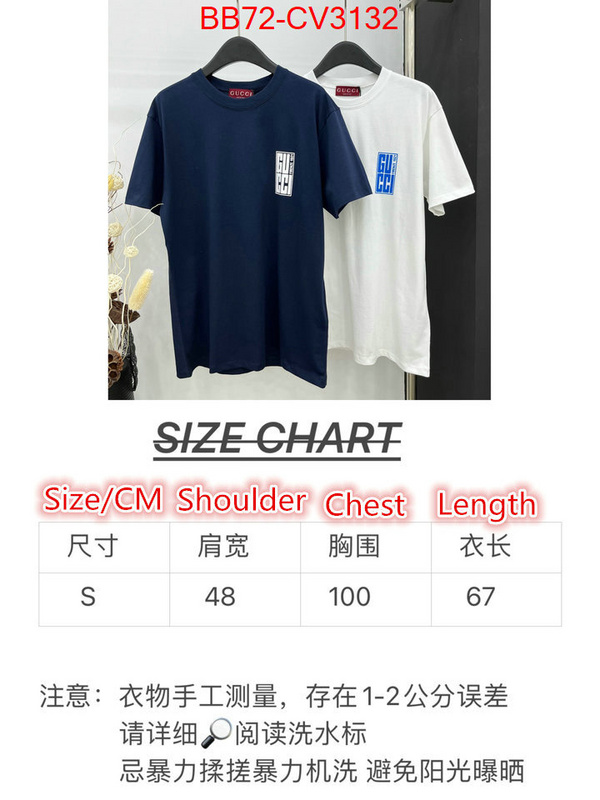 Clothing-Gucci replica for cheap ID: CV3132 $: 72USD