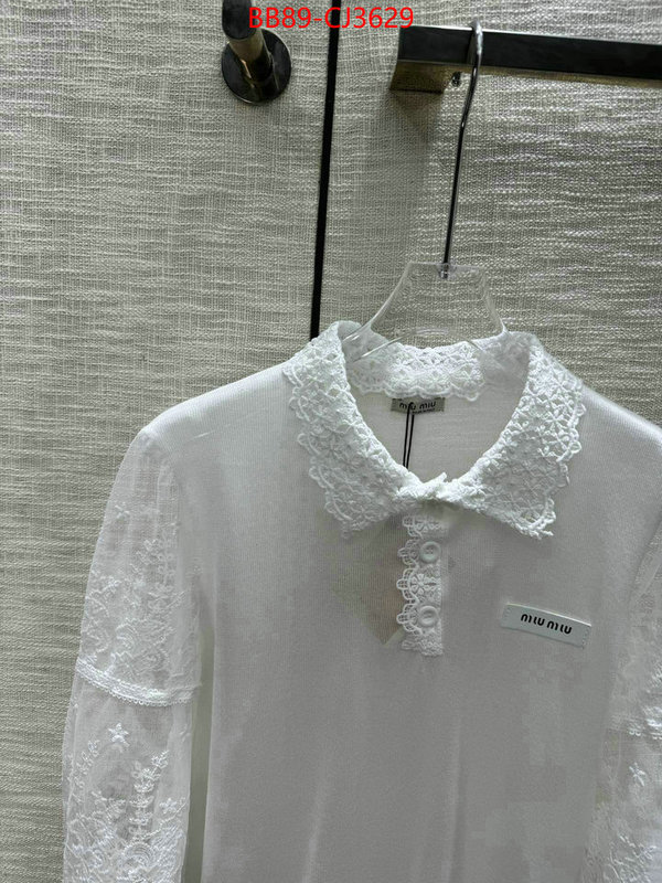 Clothing-MIU MIU best wholesale replica ID: CJ3629 $: 89USD