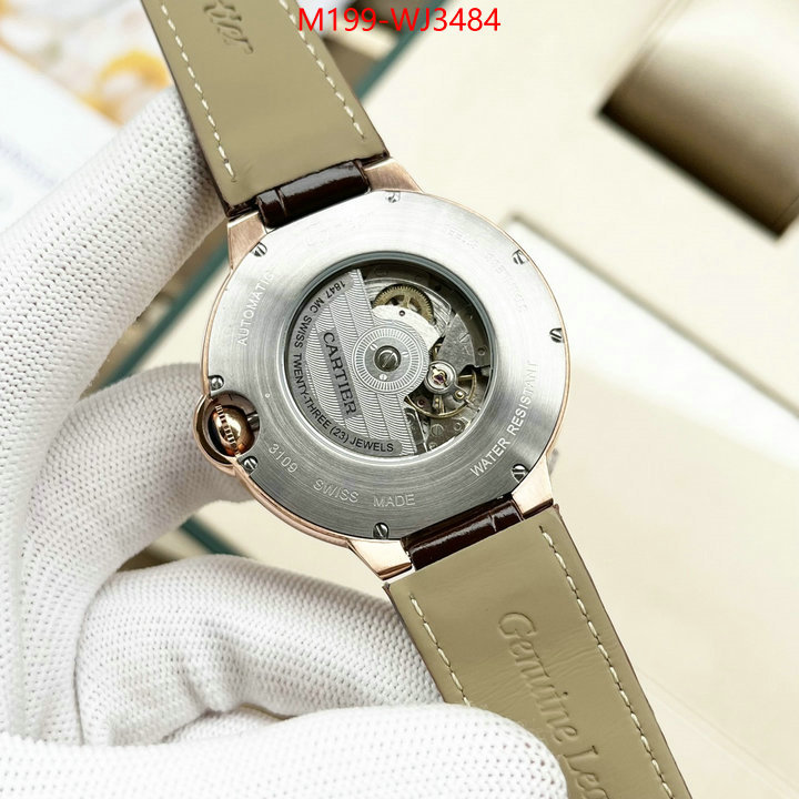 Watch(TOP)-Cartier luxury fake ID: WJ3484 $: 199USD