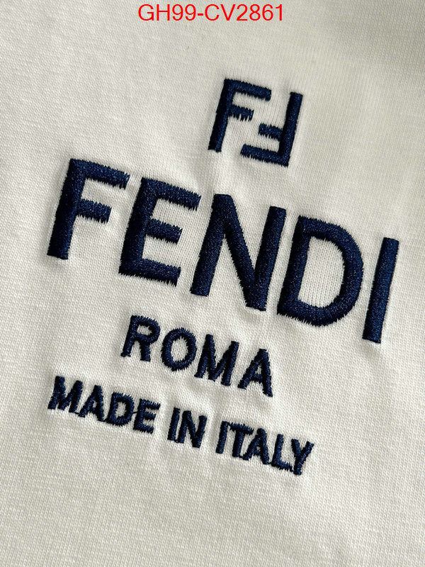 Clothing-Fendi brand designer replica ID: CV2861 $: 99USD