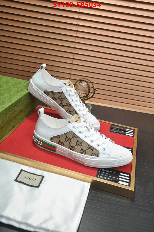 Men Shoes-Gucci what 1:1 replica ID: SB5034 $: 109USD