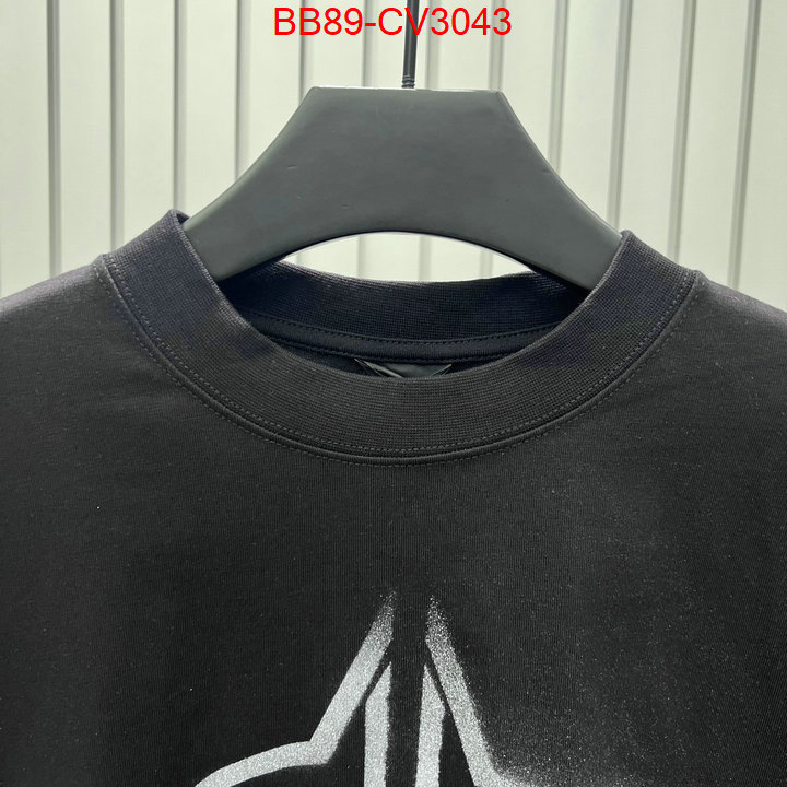 Clothing-Balenciaga replcia cheap ID: CV3043 $: 89USD