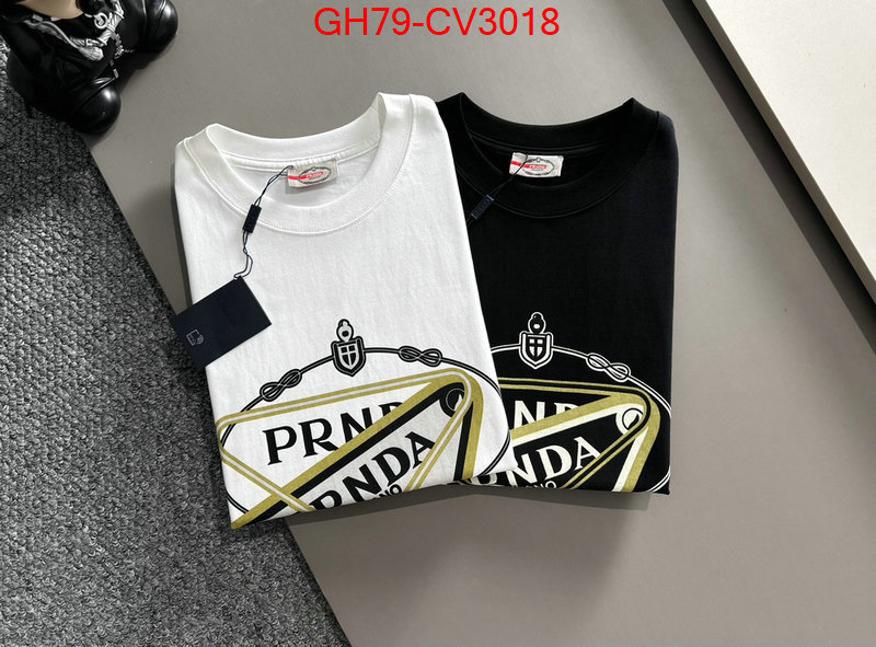 Clothing-Prada wholesale imitation designer replicas ID: CV3018 $: 79USD