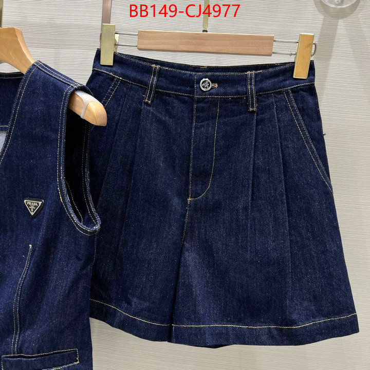 Clothing-Prada 2024 luxury replicas ID: CJ4977 $: 149USD