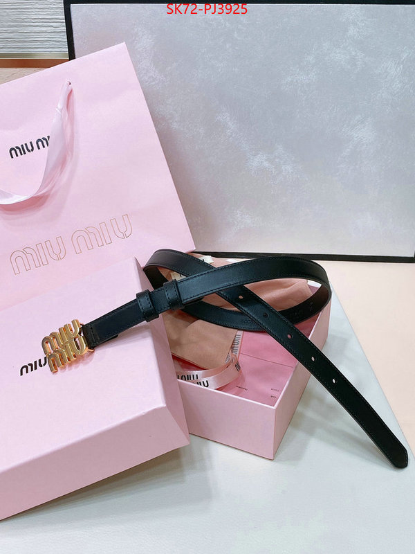 Belts-MIU MIU cheap wholesale ID: PJ3925 $: 72USD