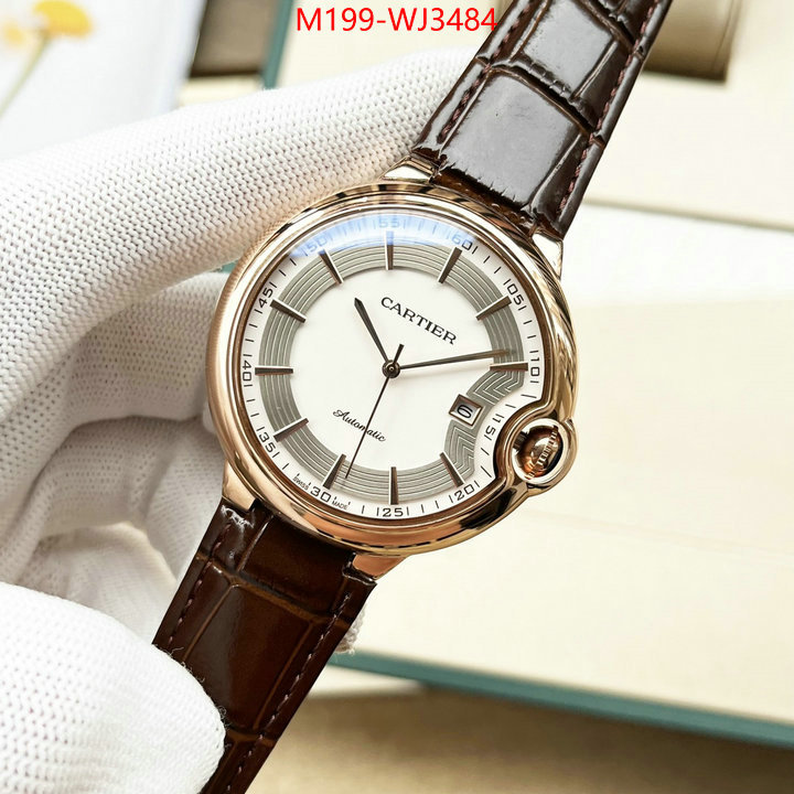 Watch(TOP)-Cartier luxury fake ID: WJ3484 $: 199USD