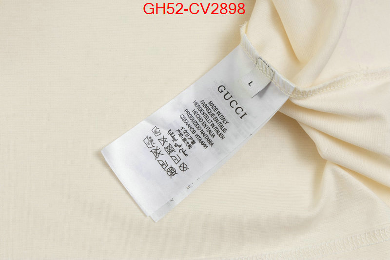 Clothing-Gucci best quality designer ID: CV2898 $: 52USD
