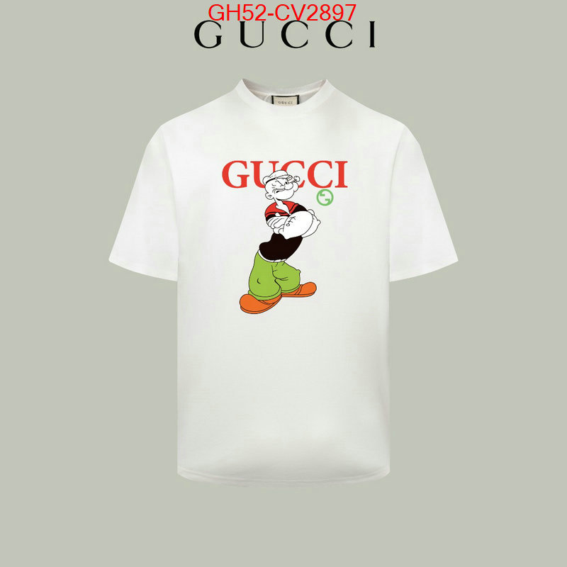 Clothing-Gucci top 1:1 replica ID: CV2897 $: 52USD
