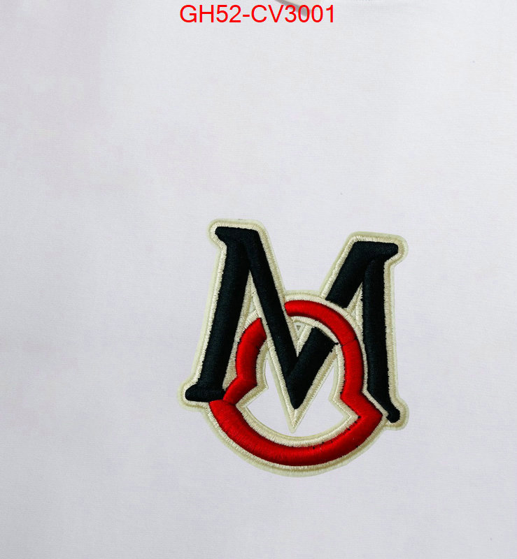 Clothing-Moncler the best quality replica ID: CV3001 $: 52USD