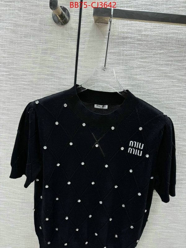Clothing-MIU MIU aaaaa+ replica designer ID: CJ3642 $: 75USD