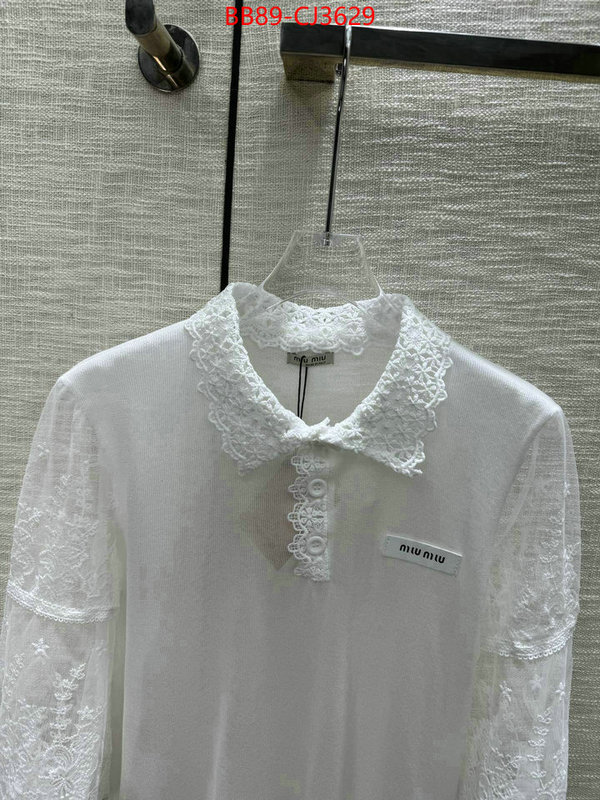 Clothing-MIU MIU best wholesale replica ID: CJ3629 $: 89USD