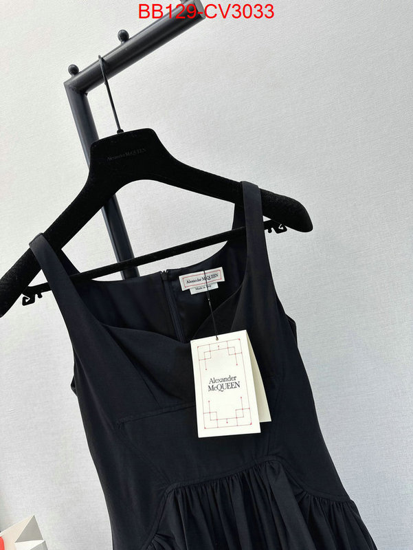 Clothing-Alexander Mcqueen where to buy fakes ID: CV3033 $: 129USD