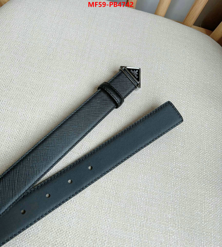 Belts-Prada how to start selling replica ID: PB4742 $: 59USD