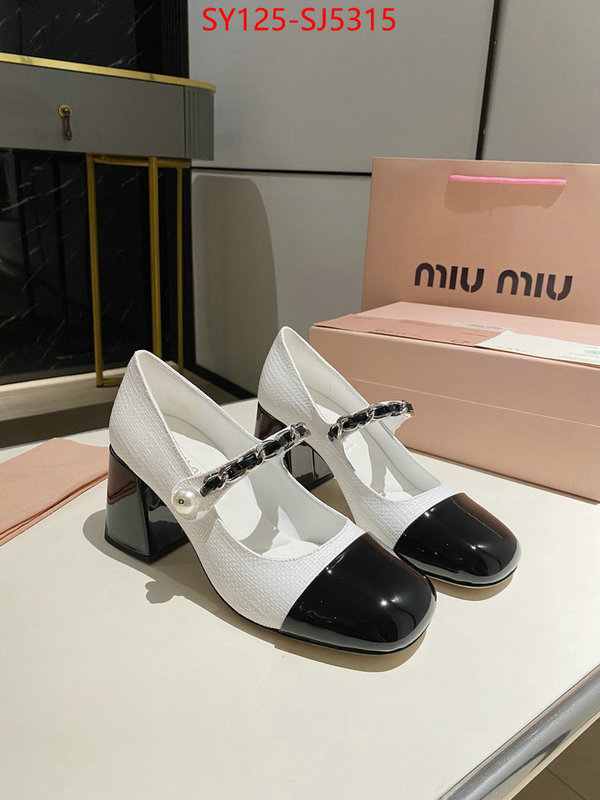 Women Shoes-Miu Miu luxury fake ID: SJ5315 $: 125USD