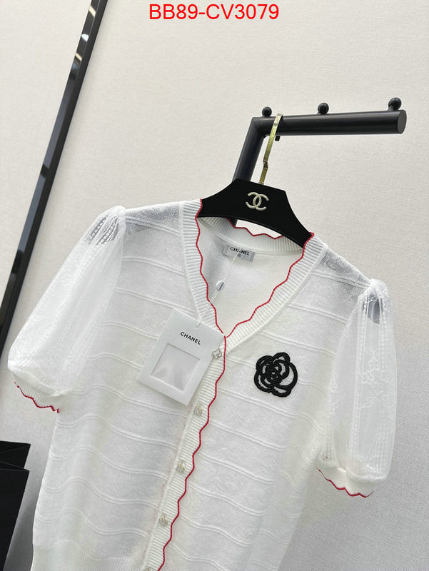 Clothing-Chanel wholesale replica shop ID: CV3079 $: 89USD