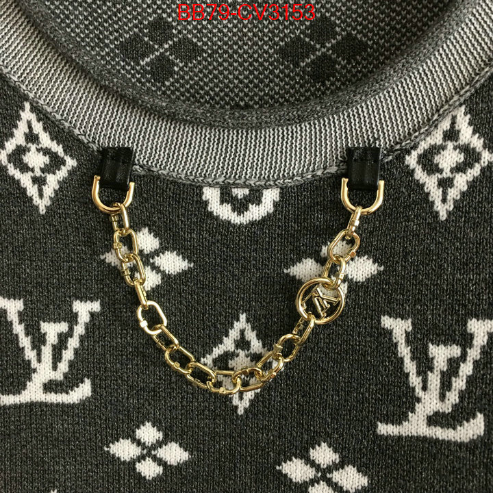 Clothing-LV designer 1:1 replica ID: CV3153 $: 79USD