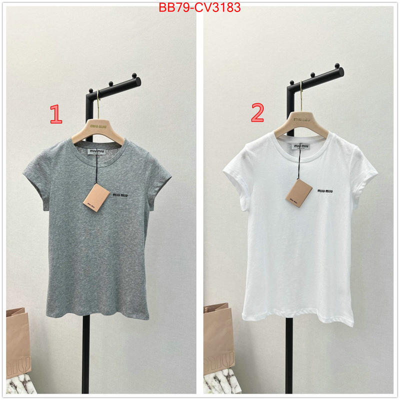 Clothing-MIU MIU hot sale ID: CV3183 $: 79USD