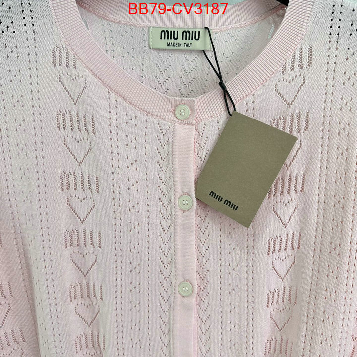 Clothing-MIU MIU buy cheap replica ID: CV3187 $: 79USD