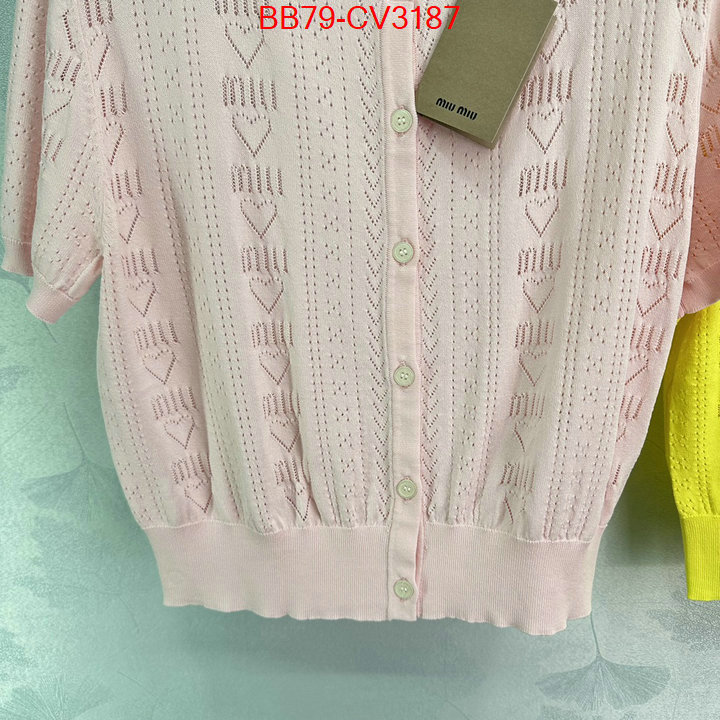 Clothing-MIU MIU buy cheap replica ID: CV3187 $: 79USD