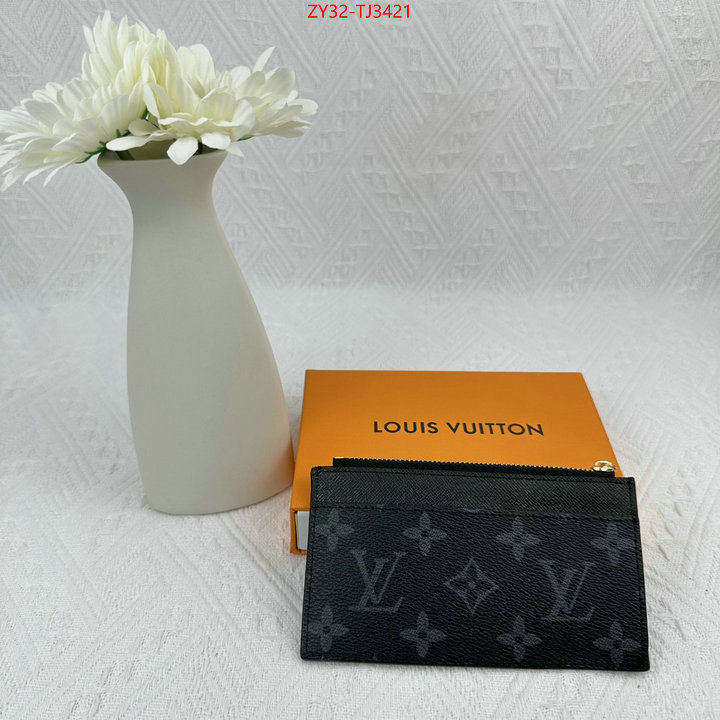 LV Bags(4A)-Wallet replica sale online ID: TJ3421 $: 32USD,