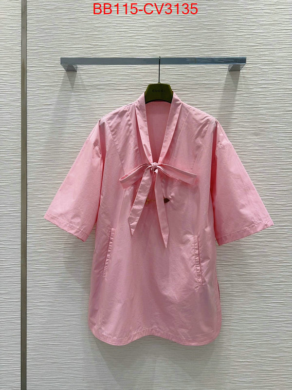 Clothing-Gucci top brands like ID: CV3135 $: 115USD