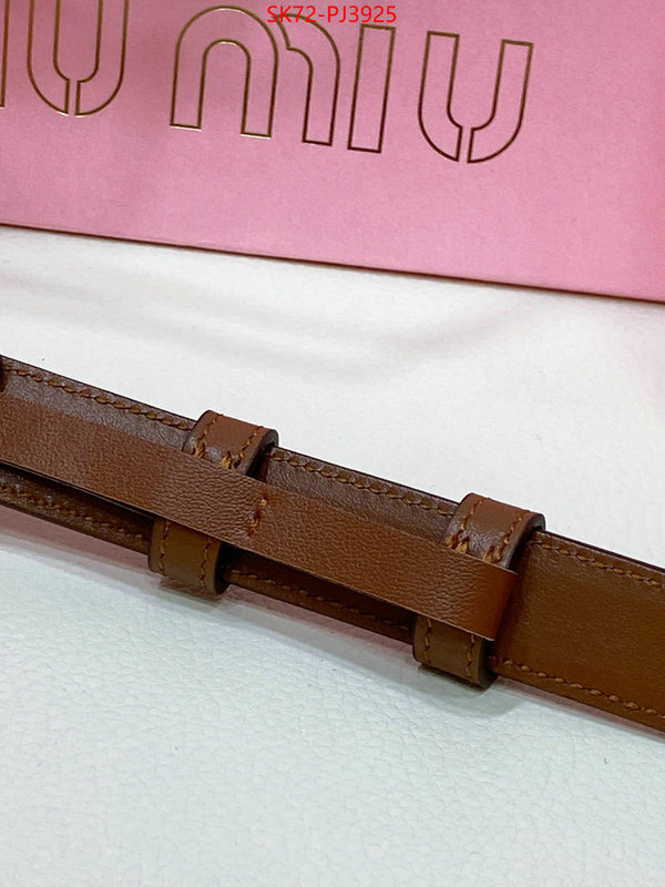 Belts-MIU MIU cheap wholesale ID: PJ3925 $: 72USD
