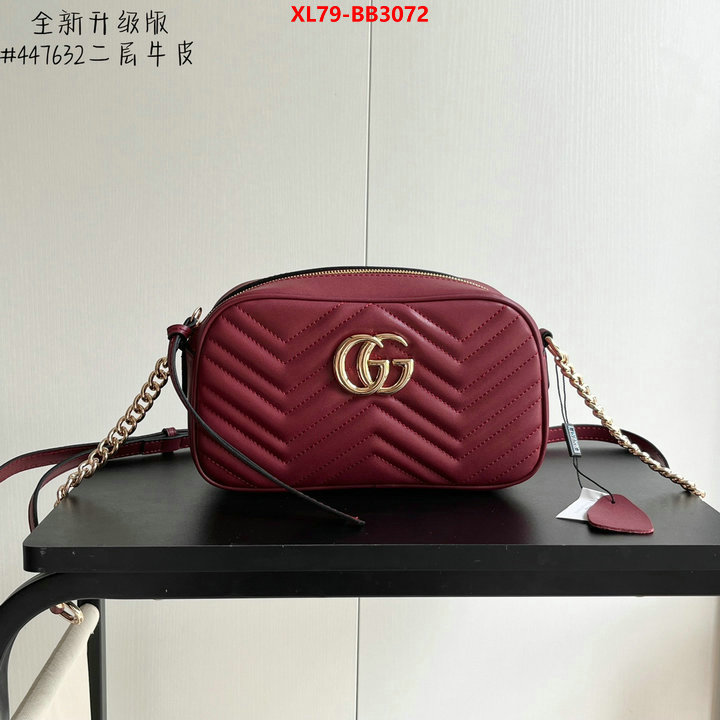 Gucci Bags(4A)-Marmont high quality designer replica ID: BB3072 $: 79USD,