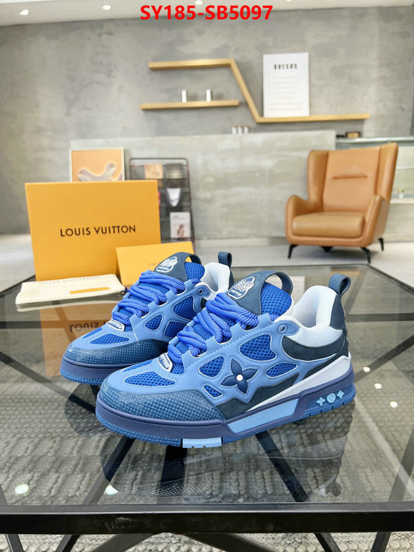 Men Shoes-LV top perfect fake ID: SB5097 $: 185USD