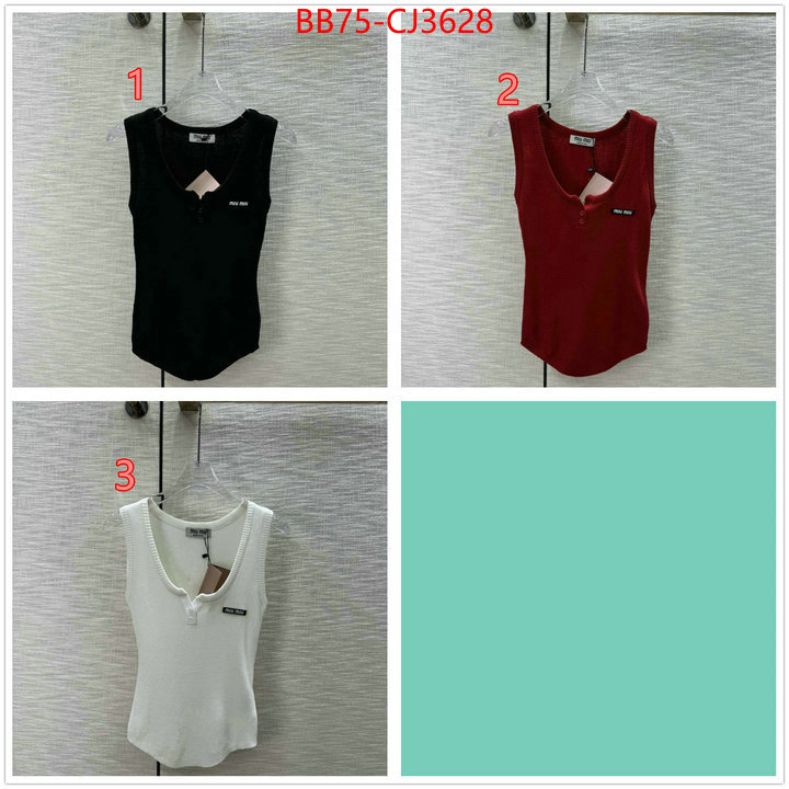 Clothing-MIU MIU buy aaaaa cheap ID: CJ3628 $: 75USD