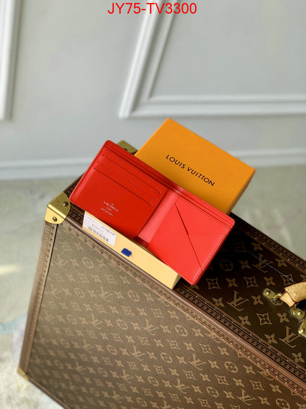 LV Bags(TOP)-Wallet buy cheap ID: TV3300 $: 75USD,