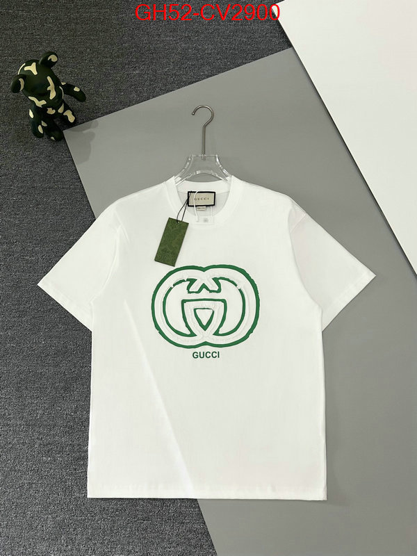 Clothing-Gucci designer replica ID: CV2900 $: 52USD