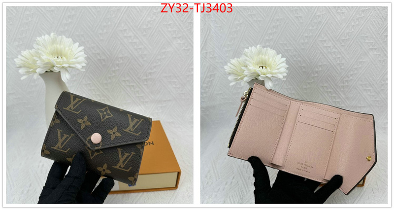 LV Bags(4A)-Wallet replica 1:1 ID: TJ3403 $: 32USD,