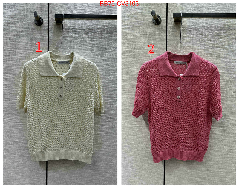 Clothing-Dior designer 7 star replica ID: CV3103 $: 75USD
