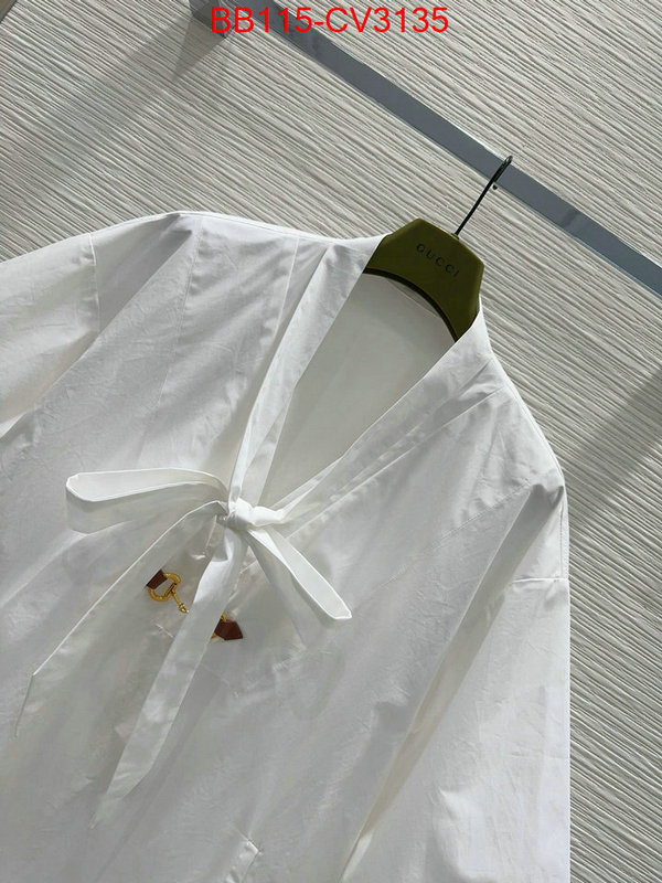 Clothing-Gucci top brands like ID: CV3135 $: 115USD