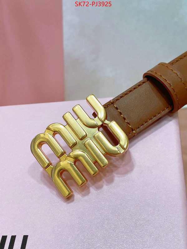 Belts-MIU MIU cheap wholesale ID: PJ3925 $: 72USD