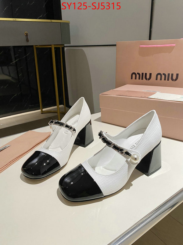 Women Shoes-Miu Miu luxury fake ID: SJ5315 $: 125USD