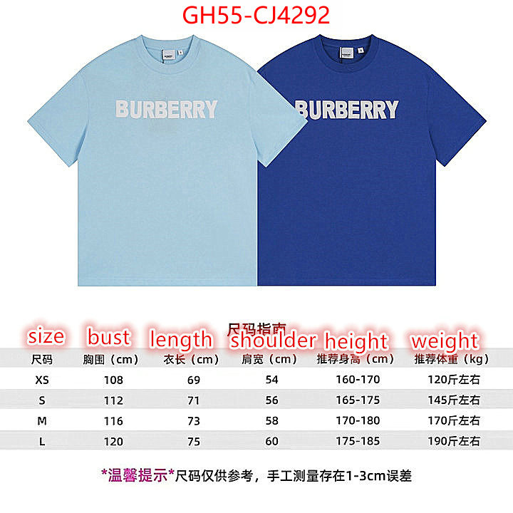 Clothing-Burberry 2024 aaaaa replica customize ID: CJ4292 $: 55USD