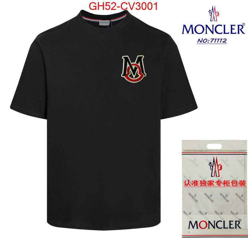 Clothing-Moncler the best quality replica ID: CV3001 $: 52USD