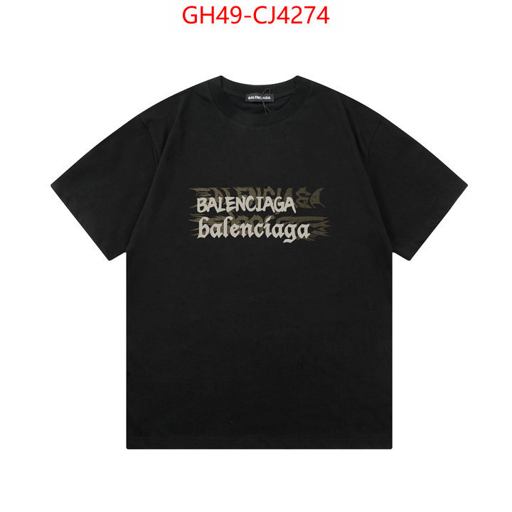 Clothing-Balenciaga 2024 perfect replica designer ID: CJ4274 $: 49USD